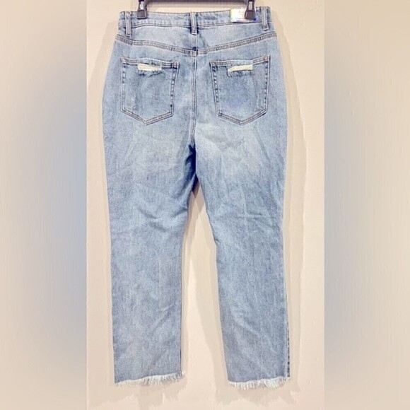TINSELTOWN Juniors' Ripped Straight Jeans Melina Was size 11 - Picture 8 of 8